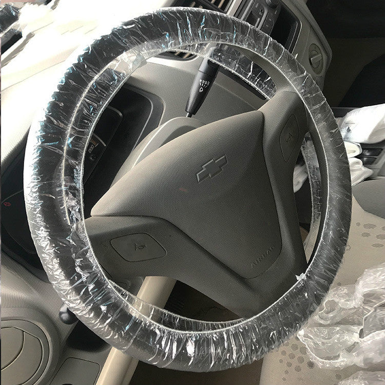 100-Pack Disposable Steering Wheel Covers for Repair