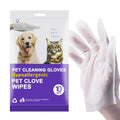 LOPACCA Dog Bath Supplies No Rinse Pet Wipes Cleaning & Deodorizing Grooming Gloves Pet Bathing Gloves Wipes for Daily Care and Traveling Hypoallergenic- 10PCS